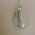 Fresh Vintage Finds: New Jewelry in My Etsy Shop! Vintage Abstract Leaf Brooch, Sarah Coventry Signed Textured Silver Pin