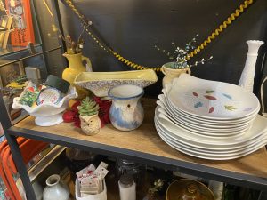 A Fresh Booth Refresh & a Touch of Mid‑Century Cheer - mid-century plates
