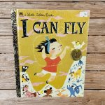 Unique Vintage Postcards & Classic Little Golden Books - I Can Fly Little Golden Book, Children's Hardcover Storybook, Bedtime Reading, Classroom and Home School Activity