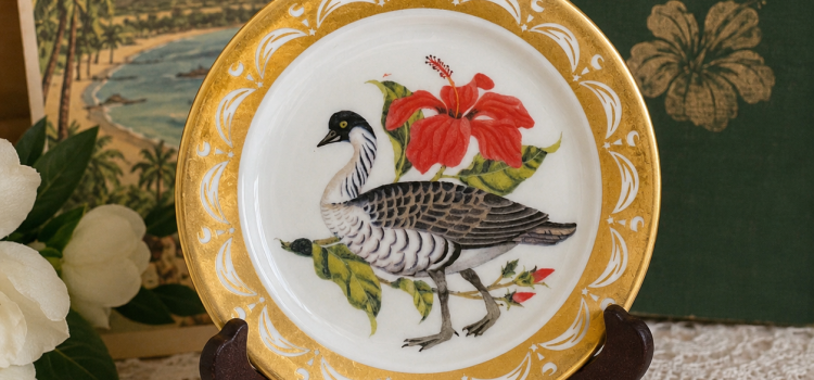 Collecting Vintage State Bird & Flower Mini Plates