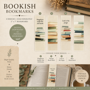 Vintage Book Collection Bookmarks
