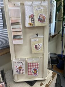 This Week in My Booths: Vintage Finds and a Few New Additions - a spinner with handmade sticker sets, and sticker single images