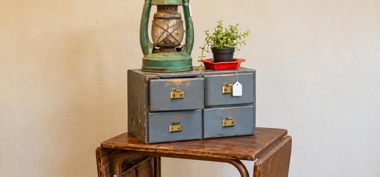 A New Booth, A Lot of Possibilities A New Booth, A Lot of Possibilities - Vintage lantern and ammo box display