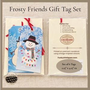 Frosty Friends Gift Tags – Set of 6 Printed Tags